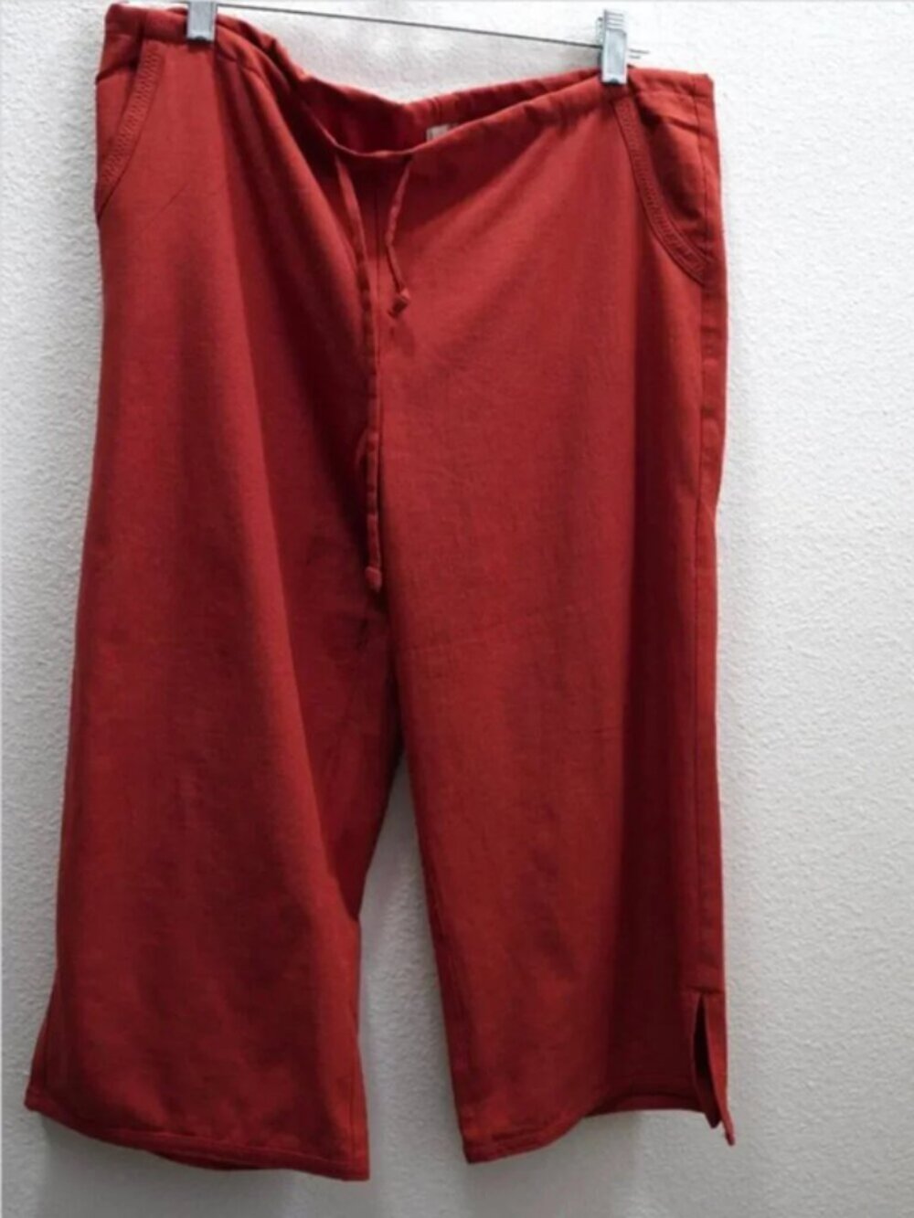 Lucy Burnt Orange Stretch Wide Leg Cullote size M